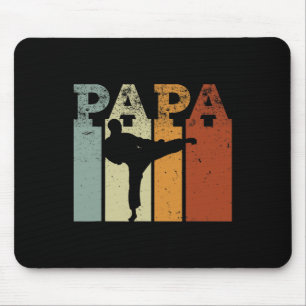 Karate Martial Arts Vintage Papa Retro Art Mouse Mat