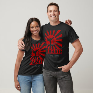 Karate Martial Arts with Japanese Vintage Design T-Shirt