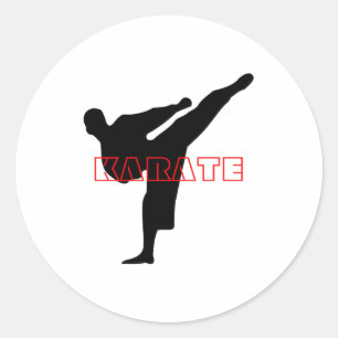 Karate Mens T Shirt Classic Round Sticker