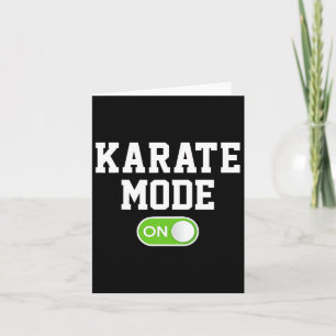 Karate Mode On Funny Karateka Card