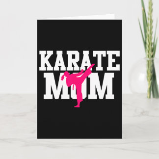 Karate Mom Mother's Day Martial Arts Kickboxing Ta Card