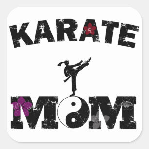 Karate MOM Square Sticker
