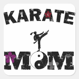 Karate MOM Square Sticker