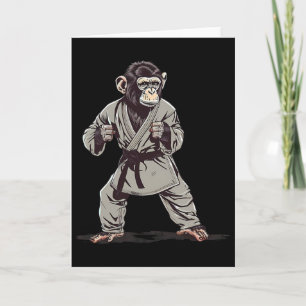 Karate Monkey Kickboxing Judo Jiu-jitsu Mma Martia Card