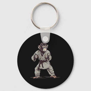 Karate Monkey Kickboxing Judo Jiu-jitsu Mma Martia Key Ring