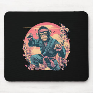 Karate Monkey Sakura Jiu-jitsu Mma Martial Arts Ki Mouse Mat