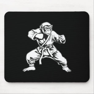 Karate Monkey Taekwondo Kickboxing Mma Judo Monkey Mouse Mat
