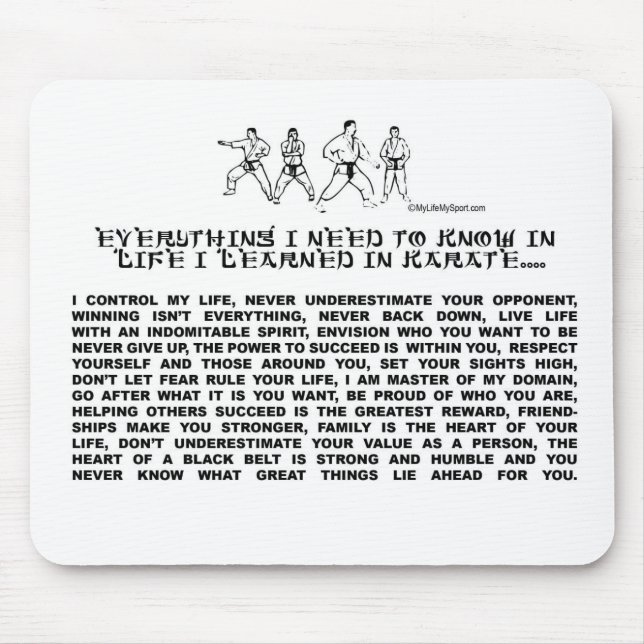 KARATE MOUSE MAT (Front)
