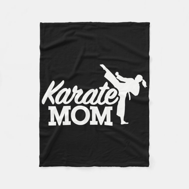Karate Mum 1  Fleece Blanket (Front)