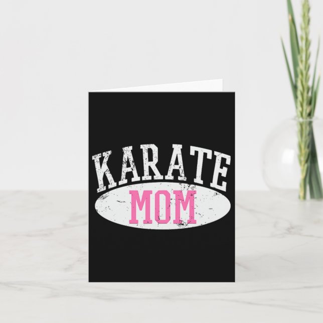 Karate Mum 2  Card (Front)