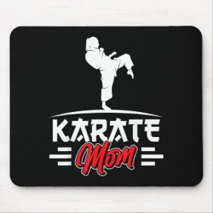 Karate Mum Belt Fighter Martial Arts Coach Mother Mouse Mat