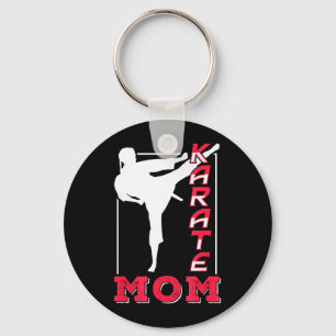 Karate Mum Coach Belt Martial Arts Fighter Mother Key Ring