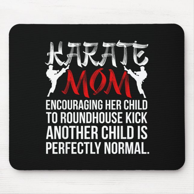Karate Mum Definition Karate Mother Mouse Mat (Front)