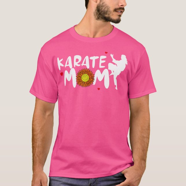 Karate Mum For Women Cute Karate T-Shirt (Front)