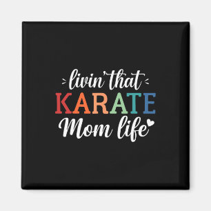 Karate Mum Life Retro -  Magnet