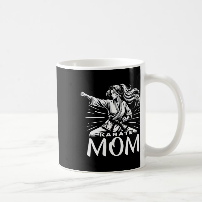 Karate Mum Martial Arts Mother Family Bonding  Coffee Mug (Right)