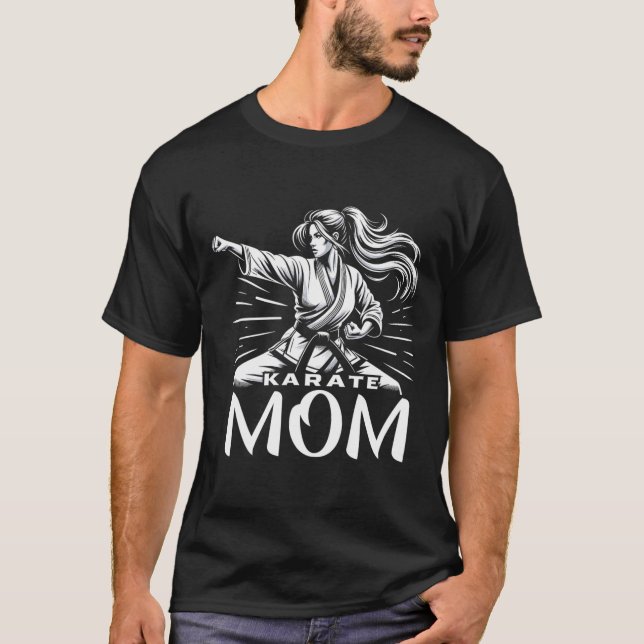 Karate Mum Martial Arts Mother Family Bonding  T-Shirt (Front)