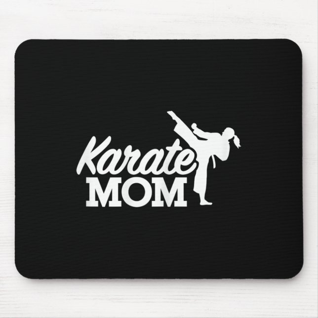 Karate Mum  Mouse Mat (Front)