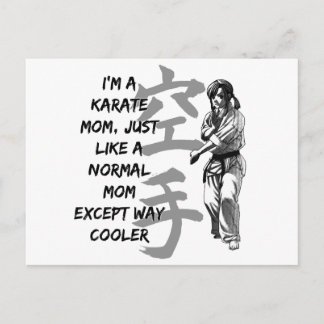 Karate Mum Postcard