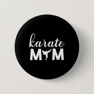 Karate Mum Son Graphic Cute 6 Cm Round Badge
