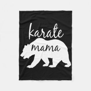 Karate Mum T Shirt Perfect Gift For Mum Women  Fleece Blanket