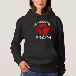 Karate Mum Vintage Martial Self And Defence Mother Hoodie