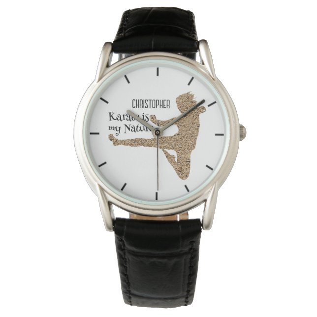  Karate Name Japan Martial Art Watch (Front)