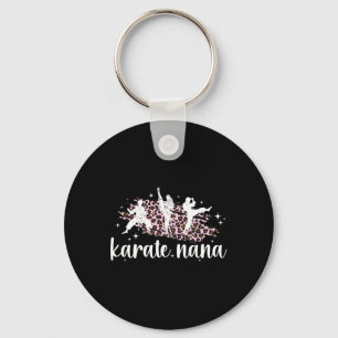 Karate Nana Leopard Karate Nana Grandma Key Ring
