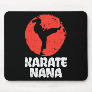 Karate Nana Ponytail Kick Japanese Martial Arts Gr Mouse Mat