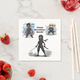 Karate Ninja Boy's Birthday Bash Napkin