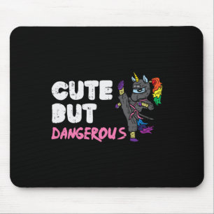 Karate Ninja Unicorn Cute Dangerous Martial Arts G Mouse Mat
