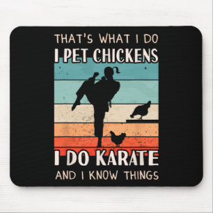 Karate Outfit - Chicken Breeder Design Women Karat Mouse Mat