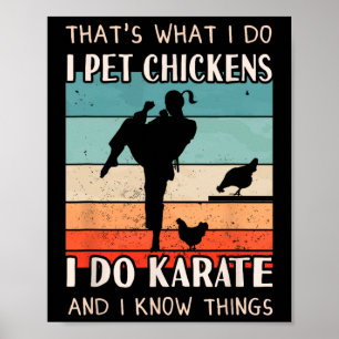 Karate Outfit - Chicken Breeder Design Women Karat Poster