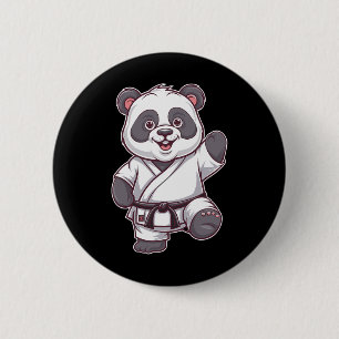 Karate Panda Martial Arts Panda For A Panda Fans 6 Cm Round Badge