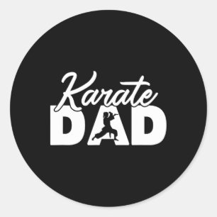 Karate Papa - Funny Karate Dad Gift Classic Round Sticker