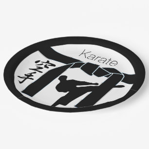 Karate Paper Plate