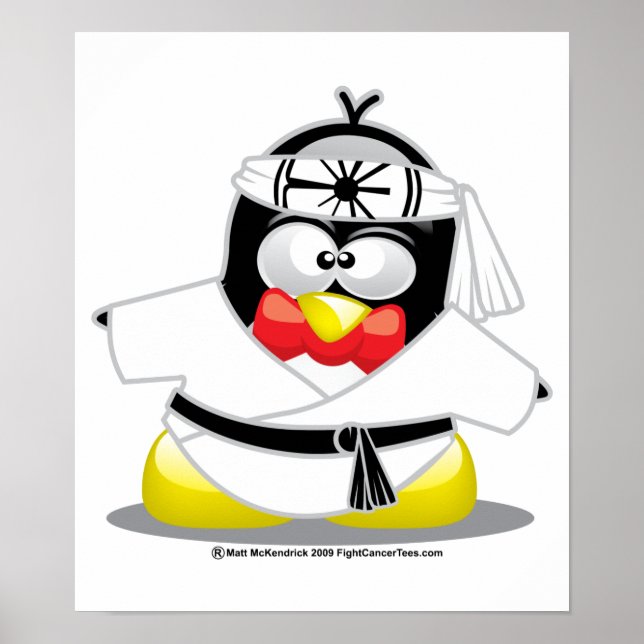 Karate Penguin Poster (Front)