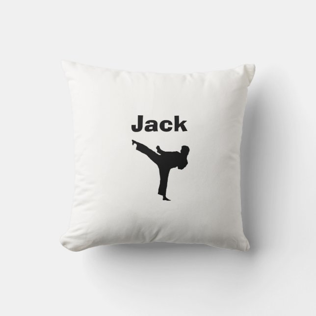 Karate Personalised Pillow (Front)