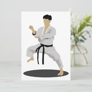 Karate Pose Invitations