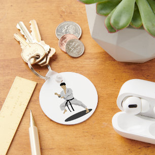 Karate Pose Keychain
