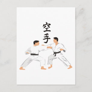 Karate Postcard