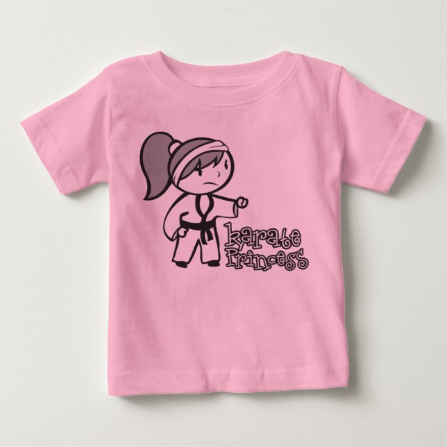 Karate Princess Baby T-Shirt (Front)