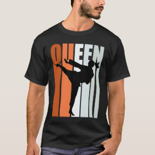 Karate Queen Orange Grey White Belt Practice Daugh T-Shirt