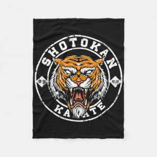 Karate Retro Shotokan Vintage Gift Fan Of Karate Fleece Blanket