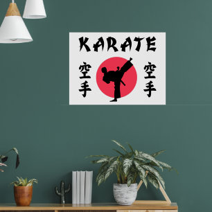 Karate Rising Sun Poster