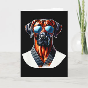 Karate Rodesian Ridgeck Cool Vibes  Card