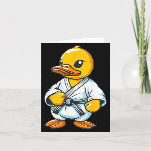 Karate Rubber Duck Animal Mma Taekwondo Jiu-Jitsu Card