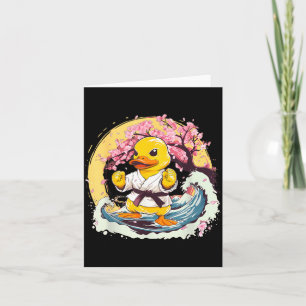 Karate Rubber Duck Animal Mma Taekwondo Jiu-Jitsu Card