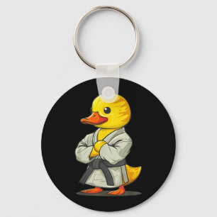 Karate Rubber Duck Animal MMA Taekwondo Jiu-Jitsu Key Ring