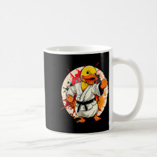 Karate Rubber Duck Motif Taekwondo Jiu-Jitsu MMA Coffee Mug